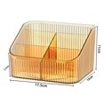 thumbnail image 3 of YAOMOBB Makeup Tools Box Clear Cosmetics Storage Box Organizer Multi Compartments Lipstick Makeup Container, 3 of 7