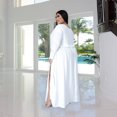 thumbnail image 5 of Plus Size Women Long Sleeve Tops and Split Skirts 2 Piece Obsidian Dress Outfits, 5 of 9