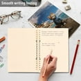 thumbnail image 5 of Cat Boat Sea Ring Binder Notebook Journey Note Diary College Ruled Spiral Notebook Study Loose Leaf Paper A5 60 Pages, 5 of 8