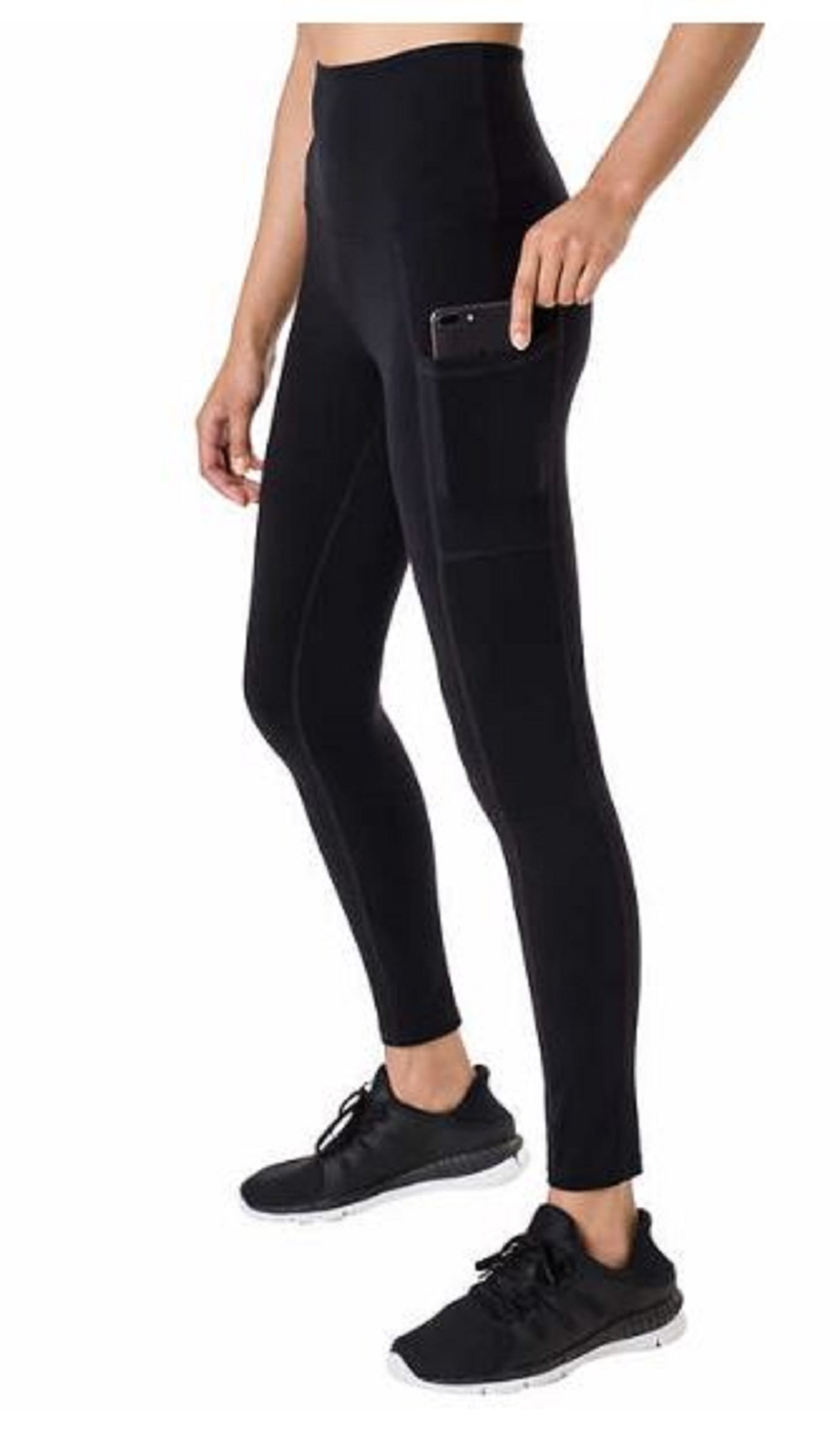 Tuff Athletics Women's Ultra Soft High Waist Yoga Pant Legging (Black