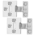 thumbnail image 1 of Shisuyan Cabinet Hardware Hinges Silver Rectangular 2Pcs 1.4X1.2In, 1 of 8