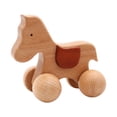thumbnail image 1 of Xihbxyly Artículos En Exceso Liquidación Todo Los Bebés Aprenden a Gatear y Agarrar, Juguete de Madera de Haya, Coche de Madera, Coche para Cachorros, Molares de Madera., 1 of 2