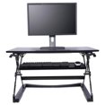 thumbnail image 1 of Alera ALEAEWR2B Sit-Stand Lifting Workstation Desk, Black - Medium, 1 of 10