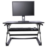Alera ALEAEWR2B Sit-Stand Lifting Workstation Desk, Black - Medium