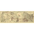 thumbnail image 3 of Colton 24x11 Black Modern Framed Museum Art Print Titled - Union Pacific Railway - Colton 1888, 3 of 5
