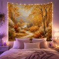thumbnail image 2 of Mountain Lake Winding with Dirt Path Blanketed Fallen, Mystical Fantasy for Space Lovers, Galaxy Room Decor, Valentine'S Day Gift, Tapestry Wall Hanging for Bedroom and Dorm, 2 of 7