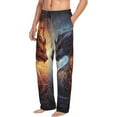 thumbnail image 6 of Naloa Red And White Beast Pajama Pants Men, PJ Bottoms, Sleep & Lounge Pants-X-Large, 6 of 6