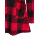thumbnail image 4 of Bolsillos con cremallera de tela escocesa de talla grande Sudadera borrosa Rosegal  Mangas largas de talla grande, 4 of 5
