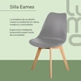 thumbnail image 3 of Set Comedor Mesa Redonda 80cm + 4 Sillas Tulip Madera gris, 3 of 7