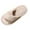 Khaki_5, variant on Women's Fuzzy Slippers Open Toe Cross Band Slippers Memory Foam House Slippers for Women Khaki 5.5 Wide