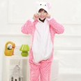 thumbnail image 1 of Pijamas Kigurumi de dibujos animados de Anime, Mono con capucha para mujer adulta, Animal, Halloween, Navidad, punto, cerdo, perro, ropa de dormir, 1 of 4