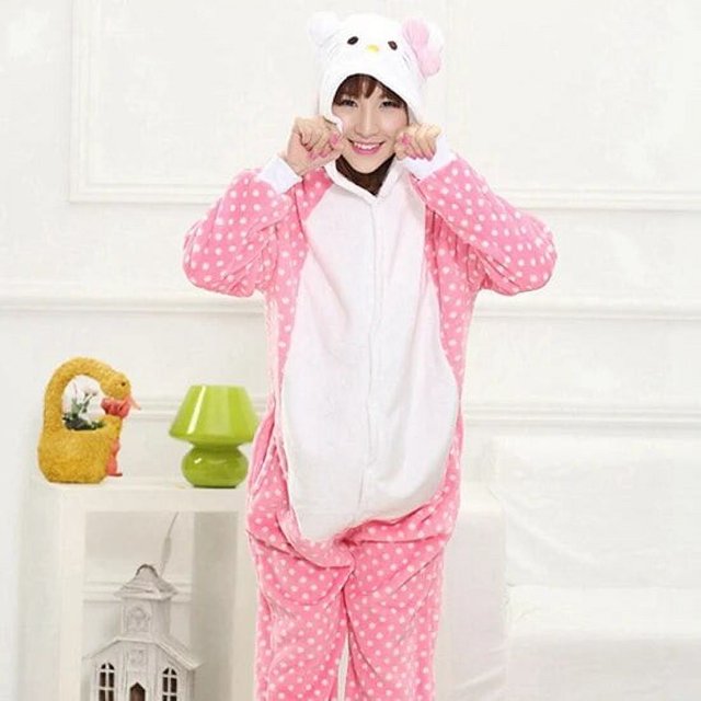 Pijamas Kigurumi de dibujos animados de Anime, Mono con capucha para mujer adulta, Animal, Halloween, Navidad, punto, cerdo, perro, ropa de dormir