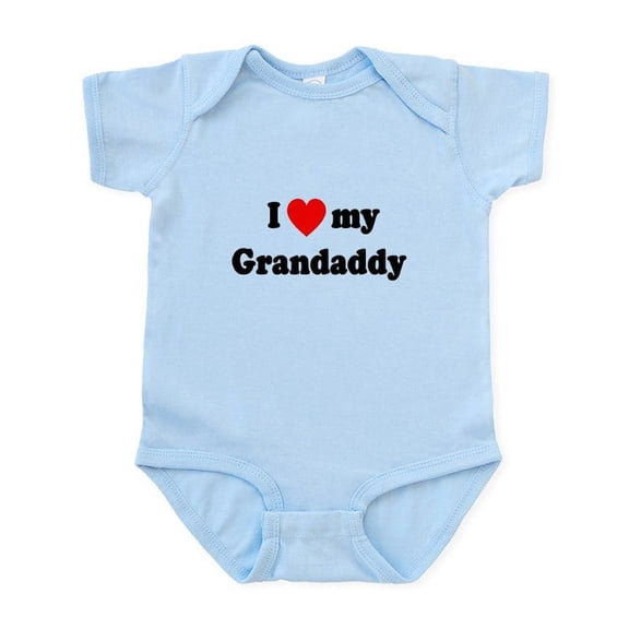 CafePress - I Love My Grandaddy Infant Bodysuit - Baby Light Bodysuit, Size Newborn - 24 Months