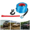 thumbnail image 4 of Miumaeov 3/8x100" Synthetic Winch Rope w/Hook Fit 4WD Off-Road Vehicle Truck ATV SUV Jeep, 4 of 15