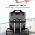 thumbnail image 6 of New York Xpress 16" Underseat Carry-on Luggage Lightweight Softside Rolling Suitcase with 2 Wheels, Grey - TA13, 6 of 10