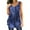 Navy, variant on 2026 Womens Clothing under $5 asdoklhq Womens Plus Size Tops,Women Summer Tops Casual Button Pleated Crewneck Printed Sleeveless Tunic T-Shirt Loose Blouse Tee