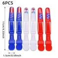 thumbnail image 3 of 4Th of July decorations, Red White and Blue decorations, 3.5 in Plastic, Alligator Clips for Crafts, 4Th of July decor, Hair Holding, Patriotic Craft Projects, 6 Pc, 3 of 7