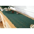 thumbnail image 3 of Namzi Lace Tablecloth Rectangular Table Cover for Kitchen Dinning Wedding Party Decoration -SIZE D:11.8*78inch,Green C, 3 of 5