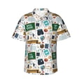 thumbnail image 2 of Picia Back To School A Gentle Cotton Regular Fit Short Sleeve Casual Hawaiian Shirt for Men-3X-Large, 2 of 9