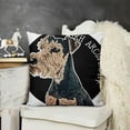 thumbnail image 2 of Dog Themed It's Not Dog Hair It's Airedale Terrier Dog Silhouette Decorative Throw Pillow Case for Home Living Room Sofa Couch Bed Decor,, 2 of 5