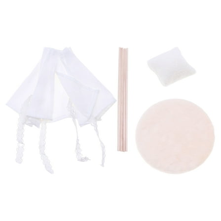 LITINKIMI 1 Set Teepee Tent for Adults Dollhouse Tent White for Indoor Fun