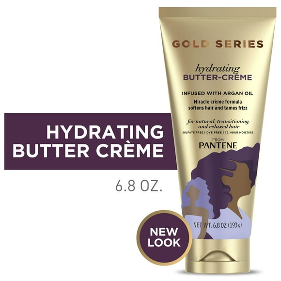 Pantene Gold Series Butter Cream, Hydrating Sulfate Free, 6.8 oz for All Hair Types