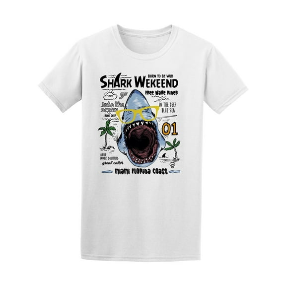 Hipster Wild Shark Tee Men's -Image by Shutterstock