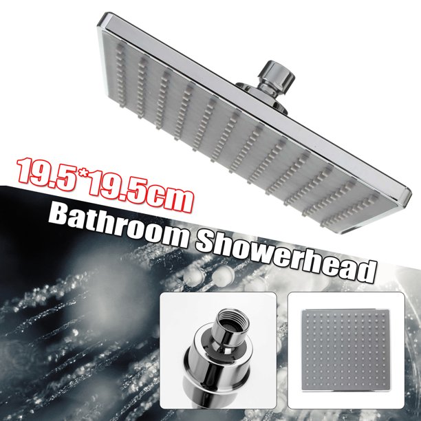 Rain Shower Head, 8 Inches Square Rainfall Showerhead ...