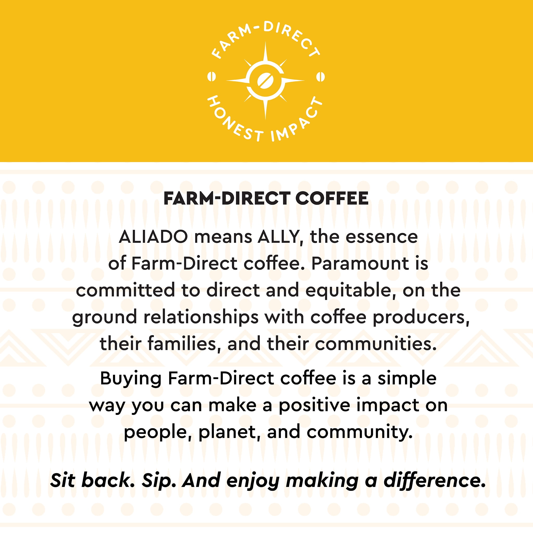 Aliado Farm-Direct Finca LaFortaleza 12oz Whole Bean Coffee