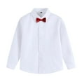 thumbnail image 7 of Mceream School Uniform for Girls Boys Button Down Long Sleeve Dress Shirts formal Back to School Preppy T Shirt Lapel Blouses Spring Tops with Bow Tie Camisas De Uniformes Para NiñAs 3-15 Years, 7 of 7