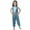 Blue, variant on Girls Party Outfits Vertical Stripe Drape Art Long Pants Pants 5-13 Years Old Breathable Clothes Set For Stage Performance Holiday 5-13 Years