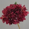 thumbnail image 5 of Luxcidy Artificial Flower Single Focal Edge Hydrangea Flower, Silk Fall Flowers Artificial Silk Dried Hydrangea Artificial Fall Florals Bouquet, for Home Wedding Party Table Decor(Red), 5 of 5