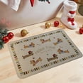 thumbnail image 6 of Quick Dry Bathroom Rug Quick Dry Bathroom Rug Non-Slip Absorbent Mat with Cute Dog Design for Bathroom Kitchen Entryway Linen Material Floor Rug Home Decor Non-Skid Mat Non-Slip Mat, 6 of 6