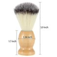 thumbnail image 4 of 2 Pack Shaving Brush for Men with Hard Wood Handle, Luxury Professional Hair Salon Tool Gifts for Men, Perfect Fathers Day Gifts from daughter, wife o, 4 of 5