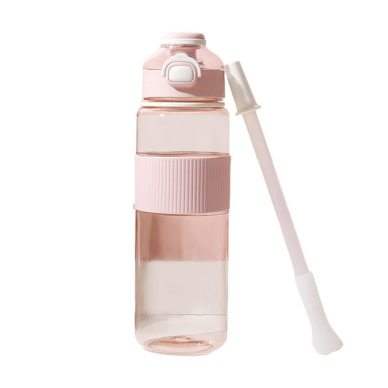 Water Bottle with Straw Carry Leak-Proof BPA-Free, Ensure You Drink Enough  Water for Fitness, Gym, Camping, Outdoor Sports 