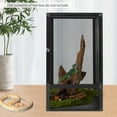 thumbnail image 3 of Miumaeov Reptile Tall Glass Terrarium,Small Rainforest Habitat Reptile Terrariums Tank for Geckos, Snakes, Lizards, Chameleons,Superior Ventilation, Easy Feeding, 3 of 13