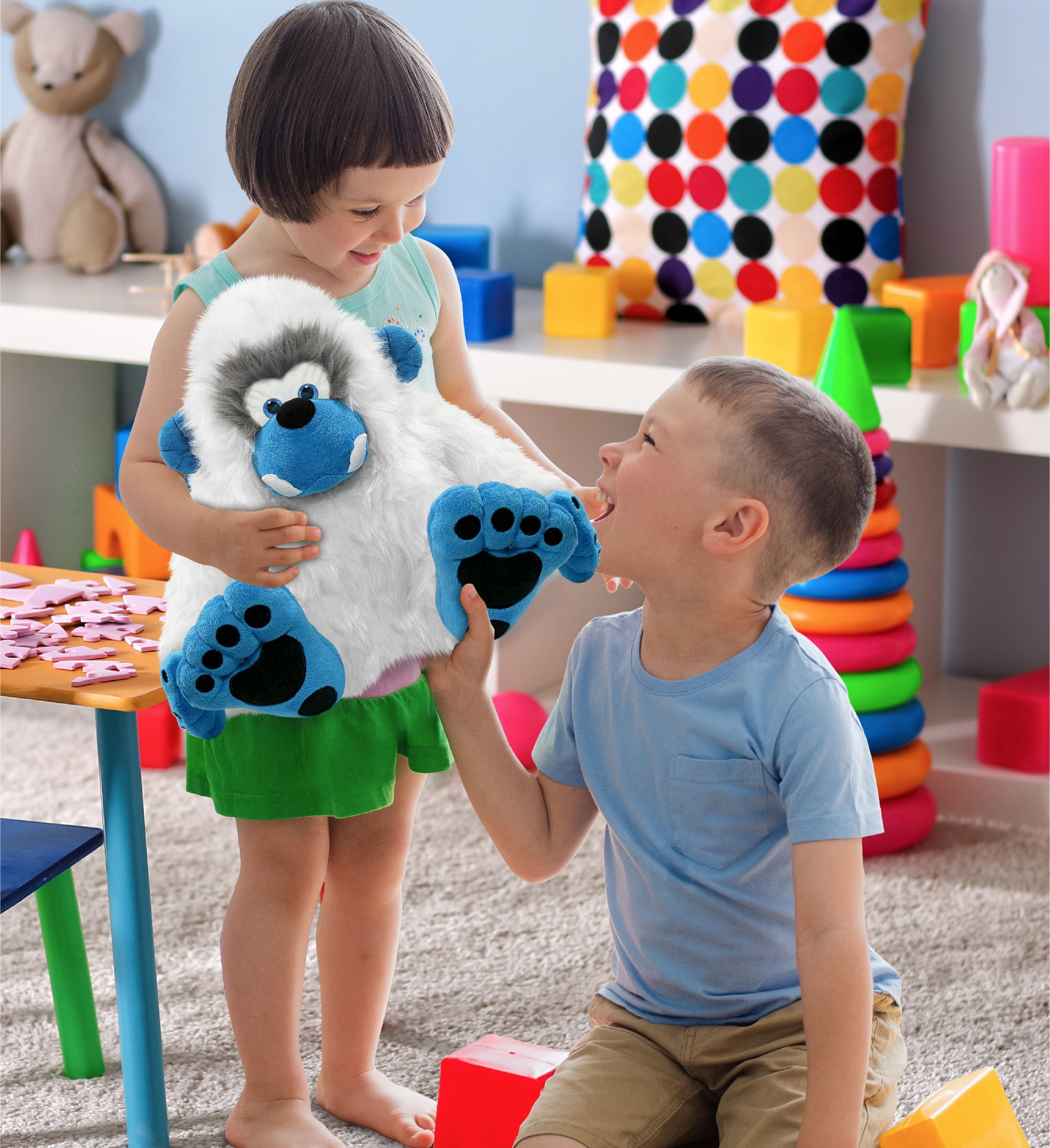DolliBu Yeti Super Soft Stuffed Animal, Cute Realistic Ape-Like Stuffed Animals for Girls, Boys, Cute Adults Animal Gifts, Kids Nursery Decor for Newborn, Cuddly Soft Baby Plush Toys - 12 Inches
