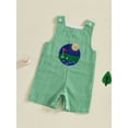 thumbnail image 3 of Txlixc Baby Boys Summer Overalls Casual Golf Embroidery Plaid Sleeveless Jumpsuit for Newborn Toddler Cute Clothes, 3 of 9
