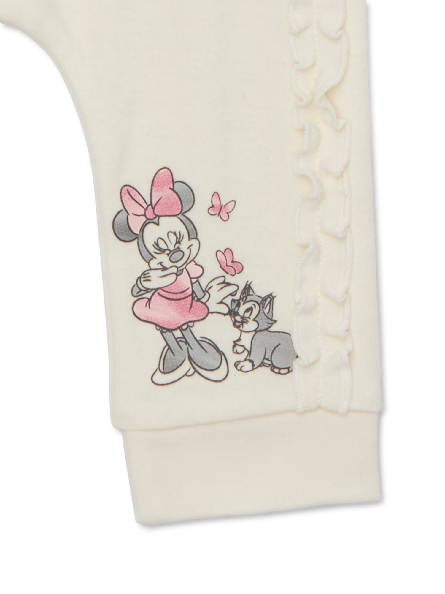 Disney Baby Wishes + Dreams Minnie Mouse Infant Baby Jogger Pants, 3-Pack, Sizes Newborn-12 Months