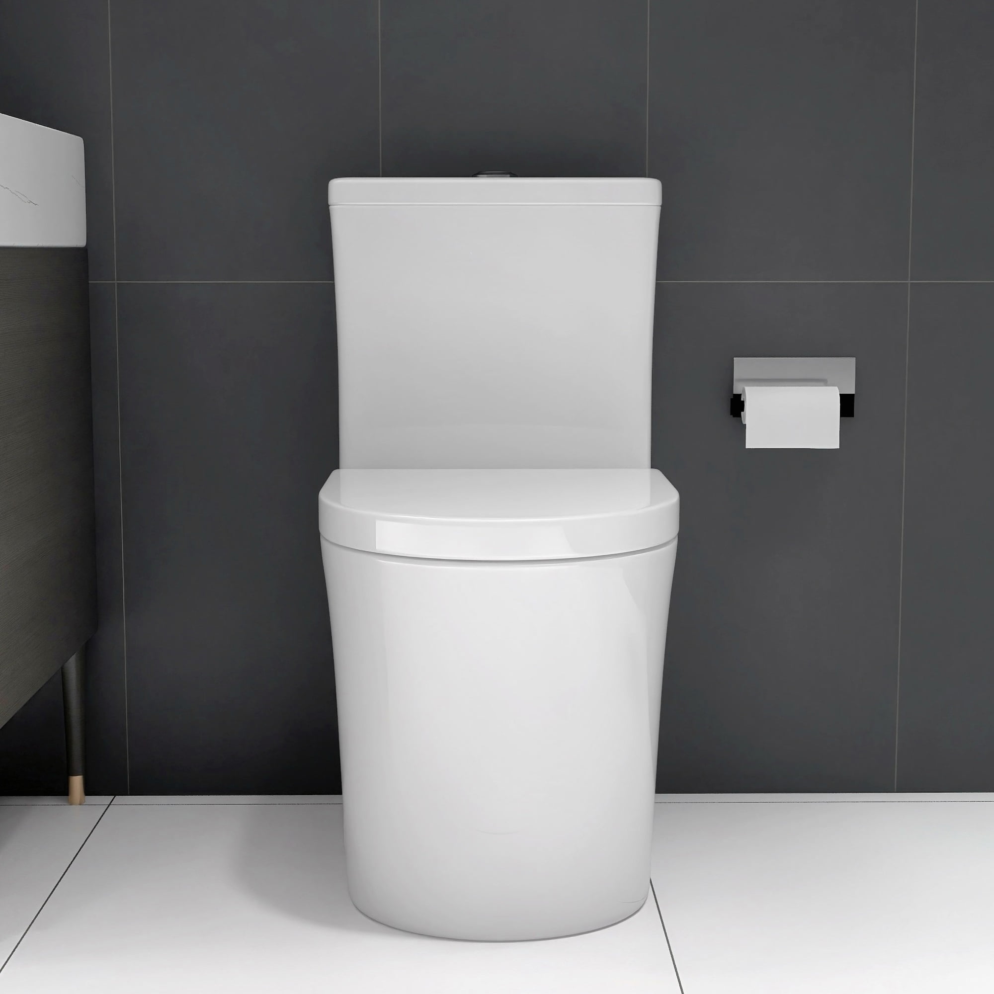 WinZo High Efficiency Compact One Piece Toilet with Dual Flush