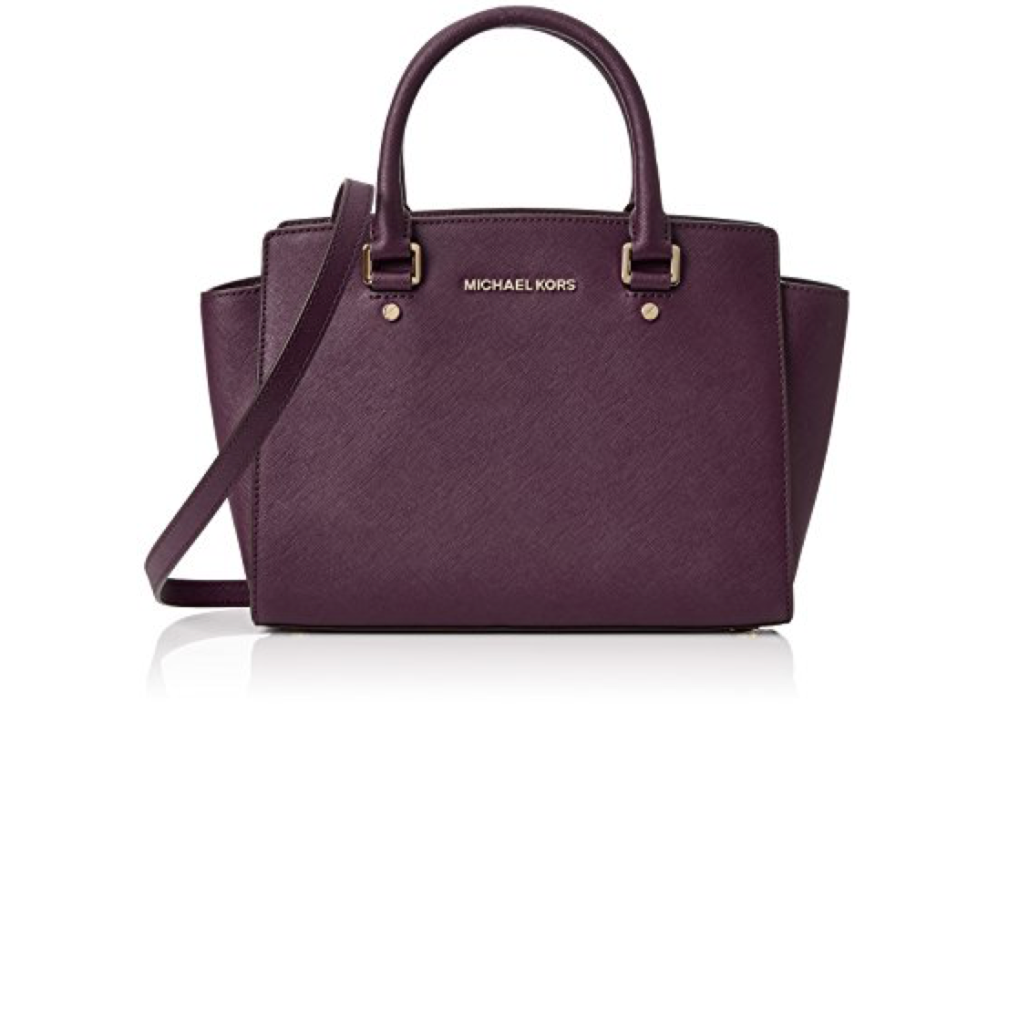 michael michael kors selma medium saffiano leather satchel