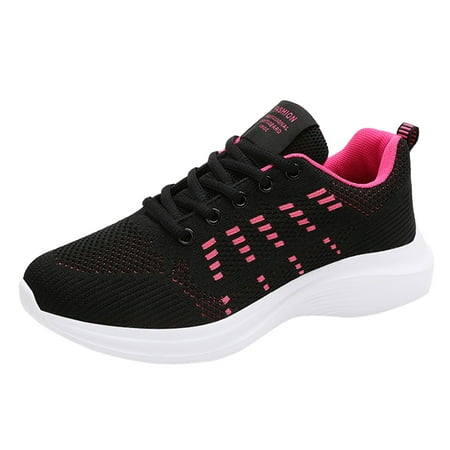

GWAABD Women Running Shoe Lace Up Runing Outdoor Shoes Breathable Fashion Mesh Shoes Women Sports Women s