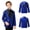 Blue, variant on Boys Shiny Sequins Tuxedo Suit Jacket Coat for Halloween Party Festival Dance 6-16 Burgundy 10