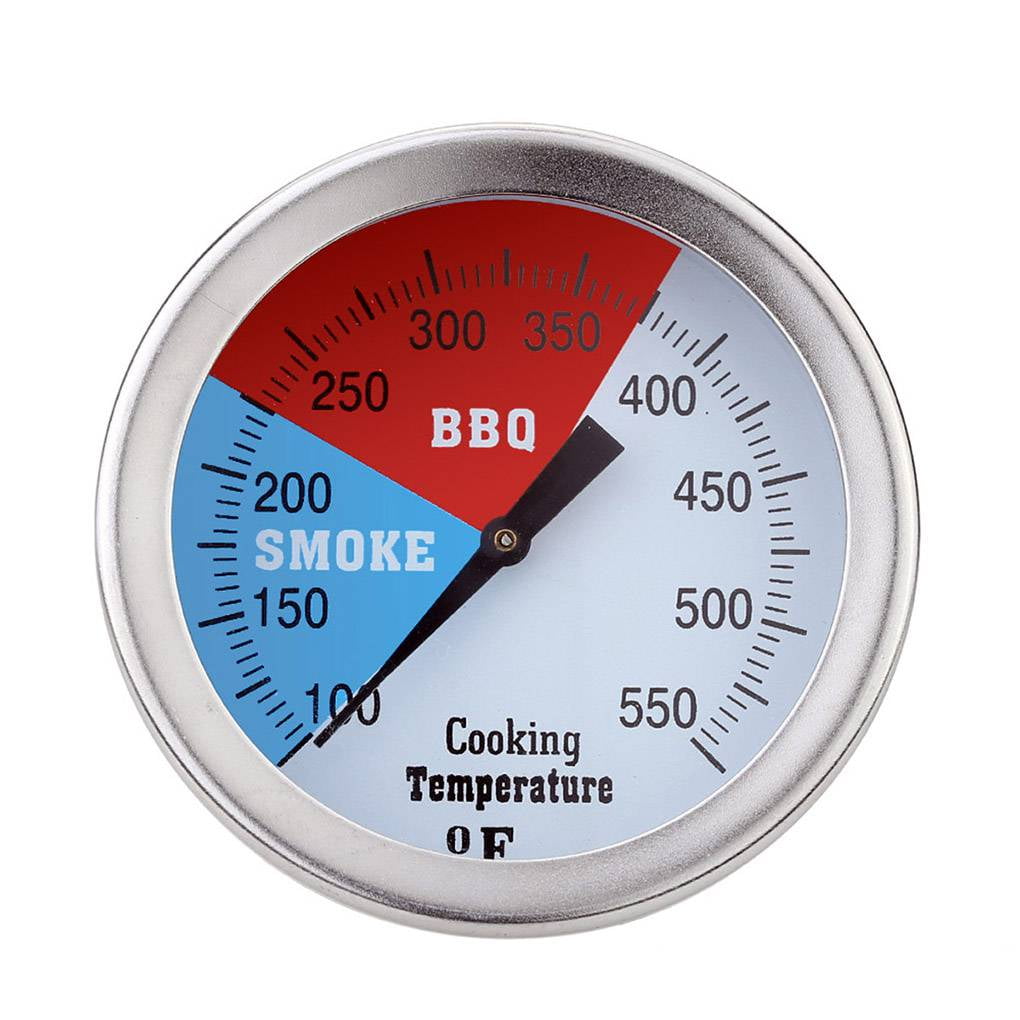 100-550℉ Kitchen BBQ Smoker Grill Thermometer Temperature Gauge Stainless Steel 