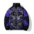 thumbnail image 4 of Abrigos de invierno para hombre, chaqueta de algodón holgada de moda, ropa de algodón con estampado oscuro y equilibrado, ropa de calle Harajuku, abrigo para hombre, 4 of 4