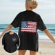 thumbnail image 5 of Blusas de Manga Corta Casuales para las Mujeres Verano Cuello Redondo Moda Impresa Blusa, Top Ligero para el Hogar Y Diario, 5 of 5