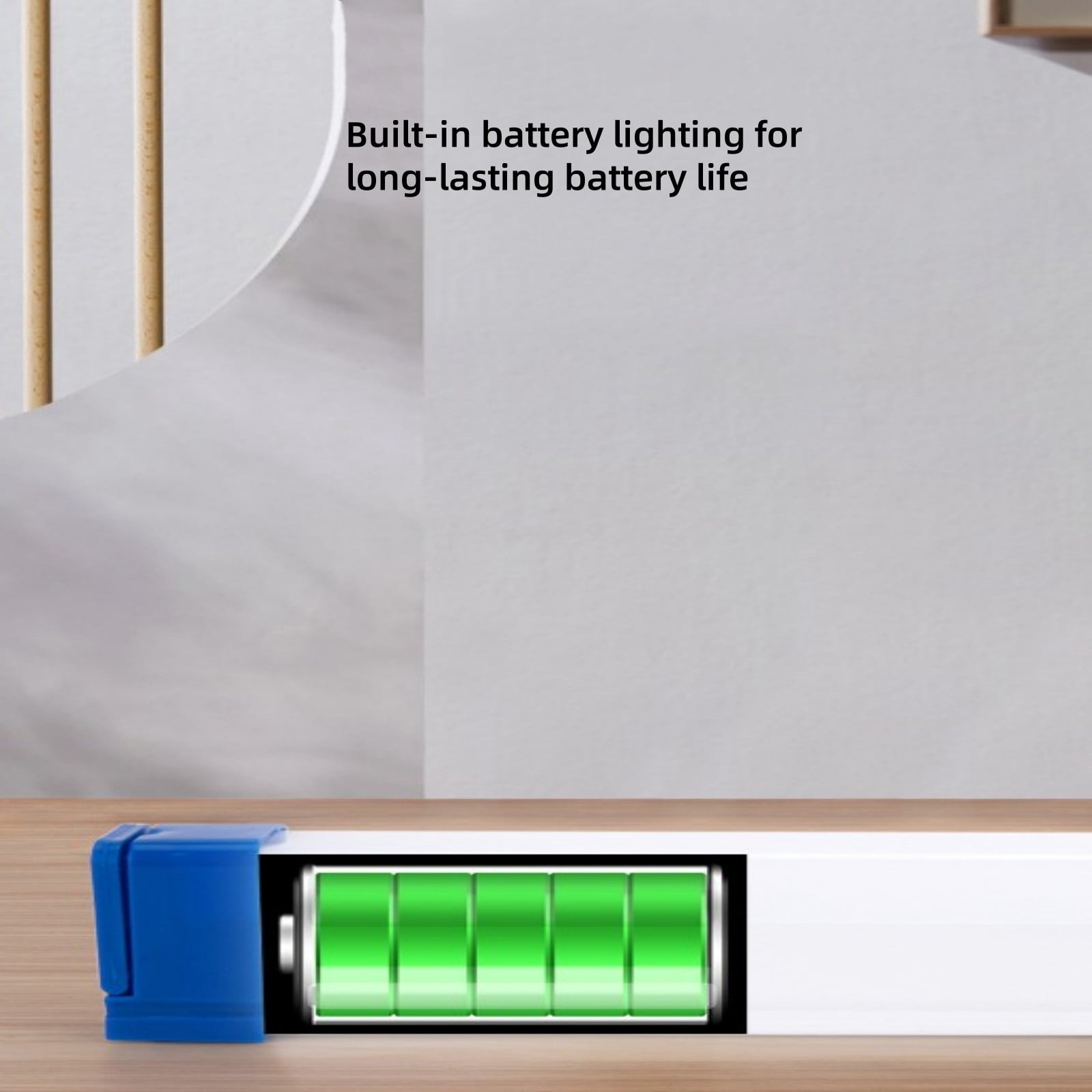 LED Emergency Light Tube USB Rechargeable Three-Speed Dimming Magnetic Hook 12.6 Inch Blue Rainproof Camping Power Outage Lamp