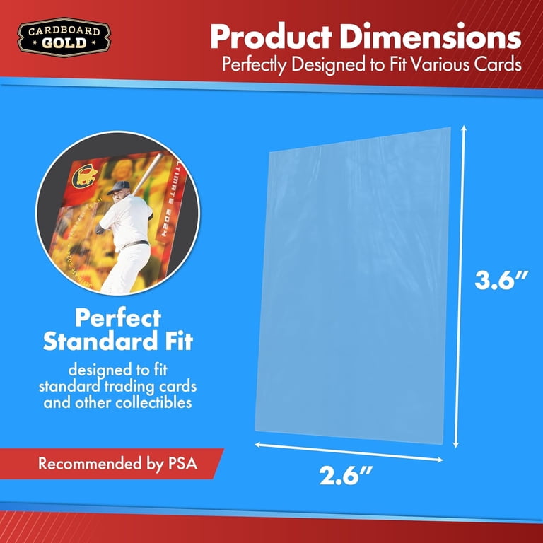 Cardboard Gold Card Sleeves, 1,000ct Penny Sleeves, Fits Standard Trading  Cards - Walmart.com