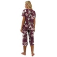 thumbnail image 6 of MINTREUS Women's Pajama Sets Short Sleeve Shirt and Capri Soft Pajama Sets with Pockets S-4XL, 6 of 6