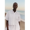thumbnail image 2 of Free Assembly Women's and Women's Plus Cropped Cotton Eyelet Shirt, Sizes XS-4X, 2 of 6